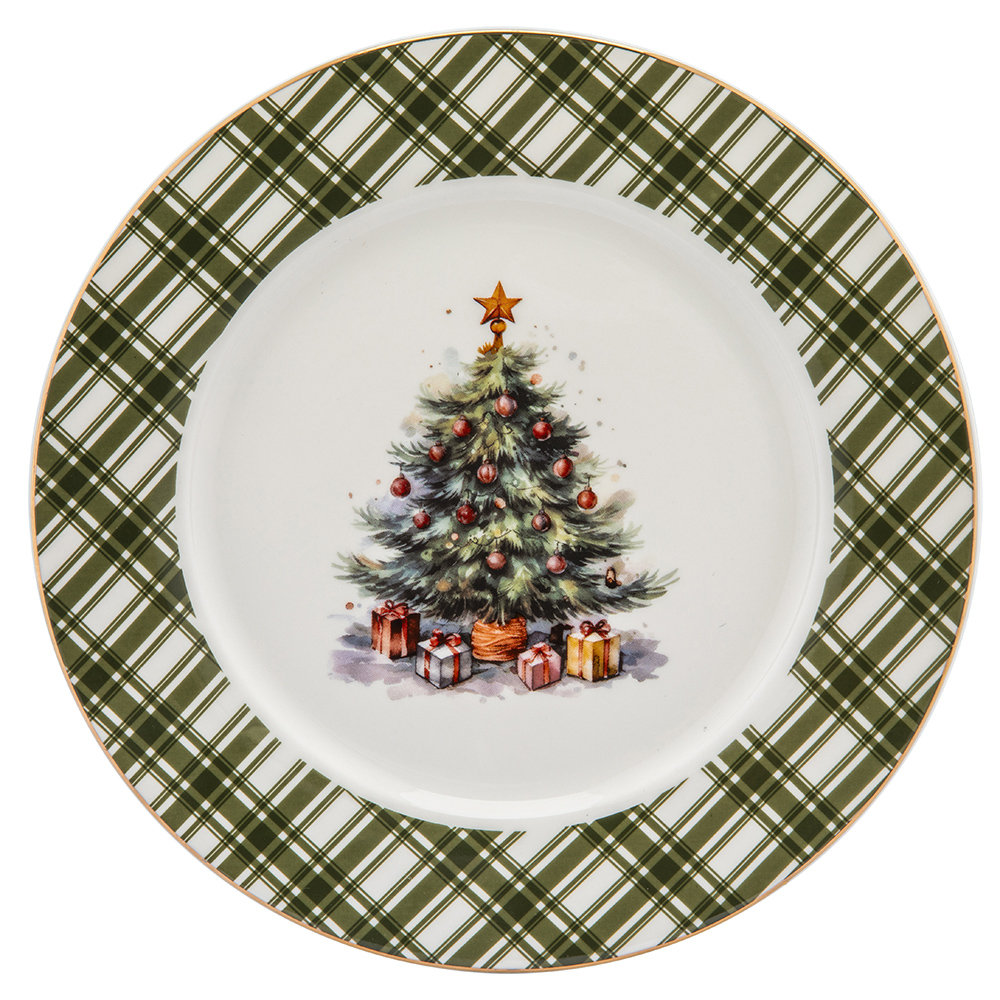 Christmas tree dessert plate NBC 20 cm