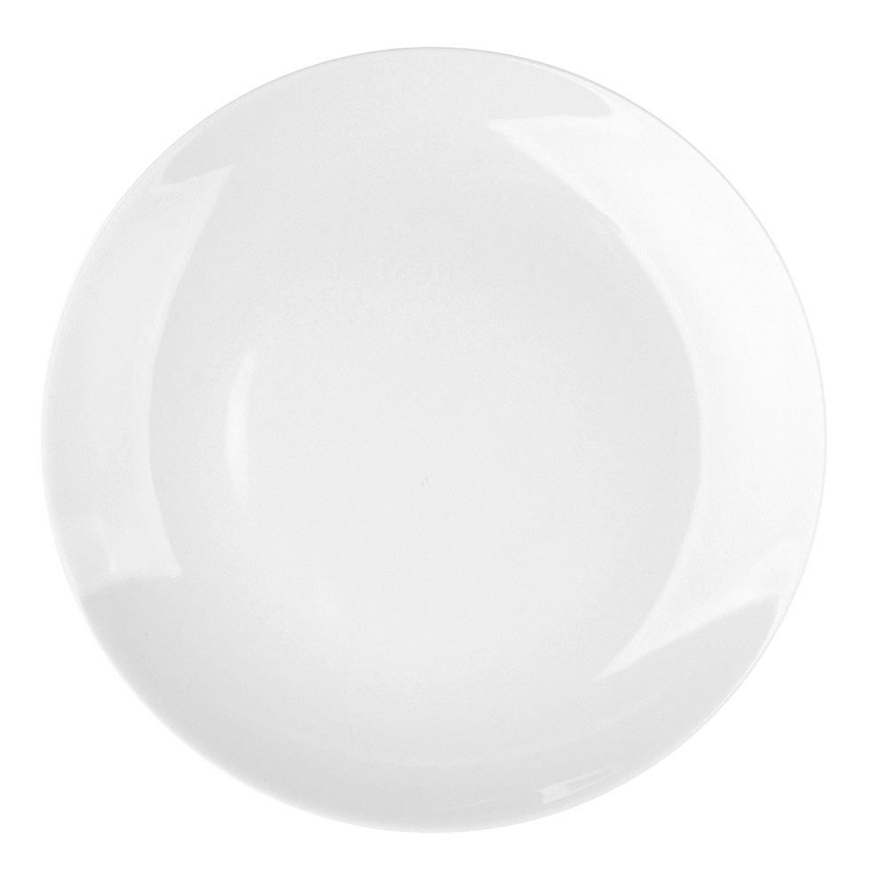 Talerz płytki / obiadowy porcelana MariaPaula Moderna Biała 24 cm okrągły