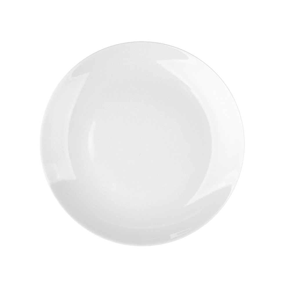Talerz deserowy porcelana MariaPaula Moderna Biała 20,5 cm okrągły