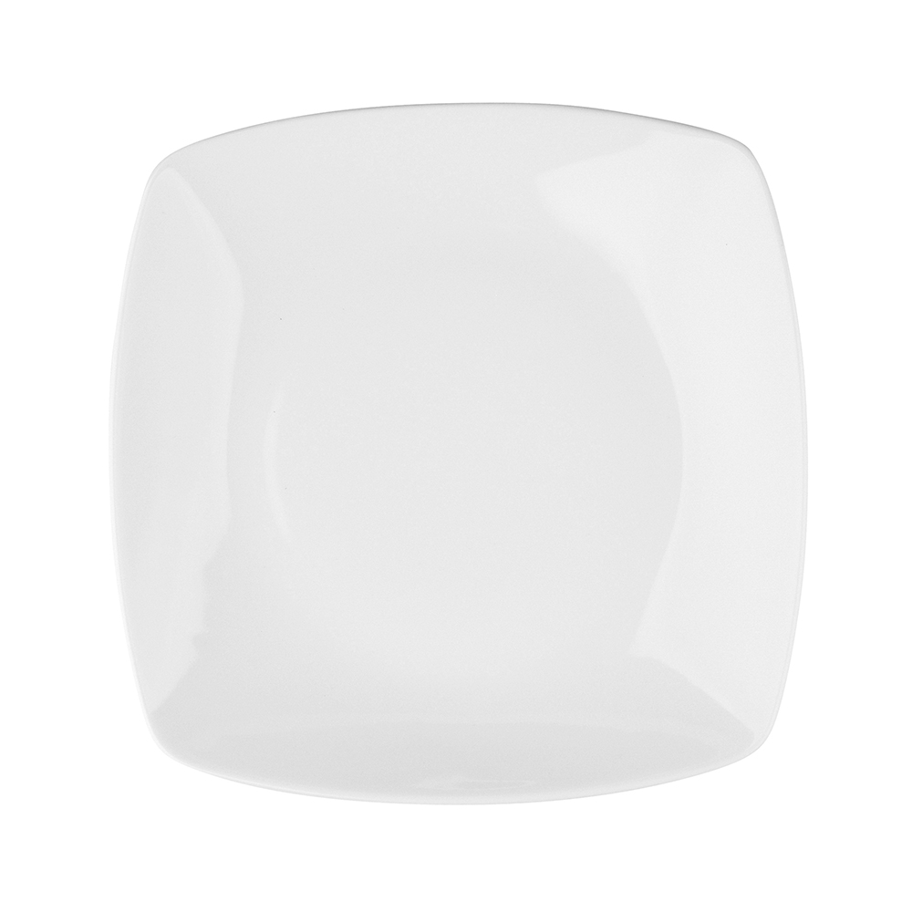 Talerz deserowy porcelana MariaPaula Moderna Biała 20,5 cm kwadratowy
