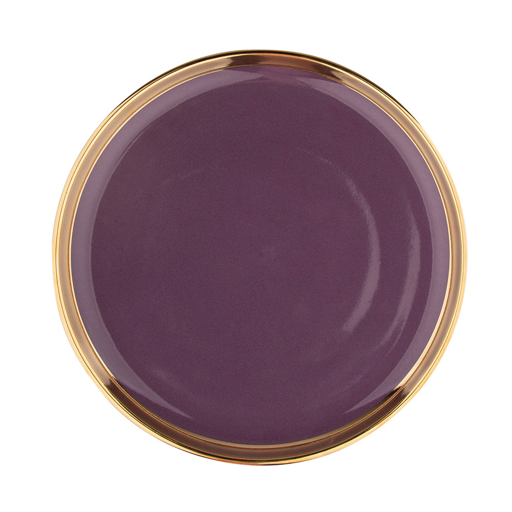 Aurora Gold dessert plate NBC 20 cm violet