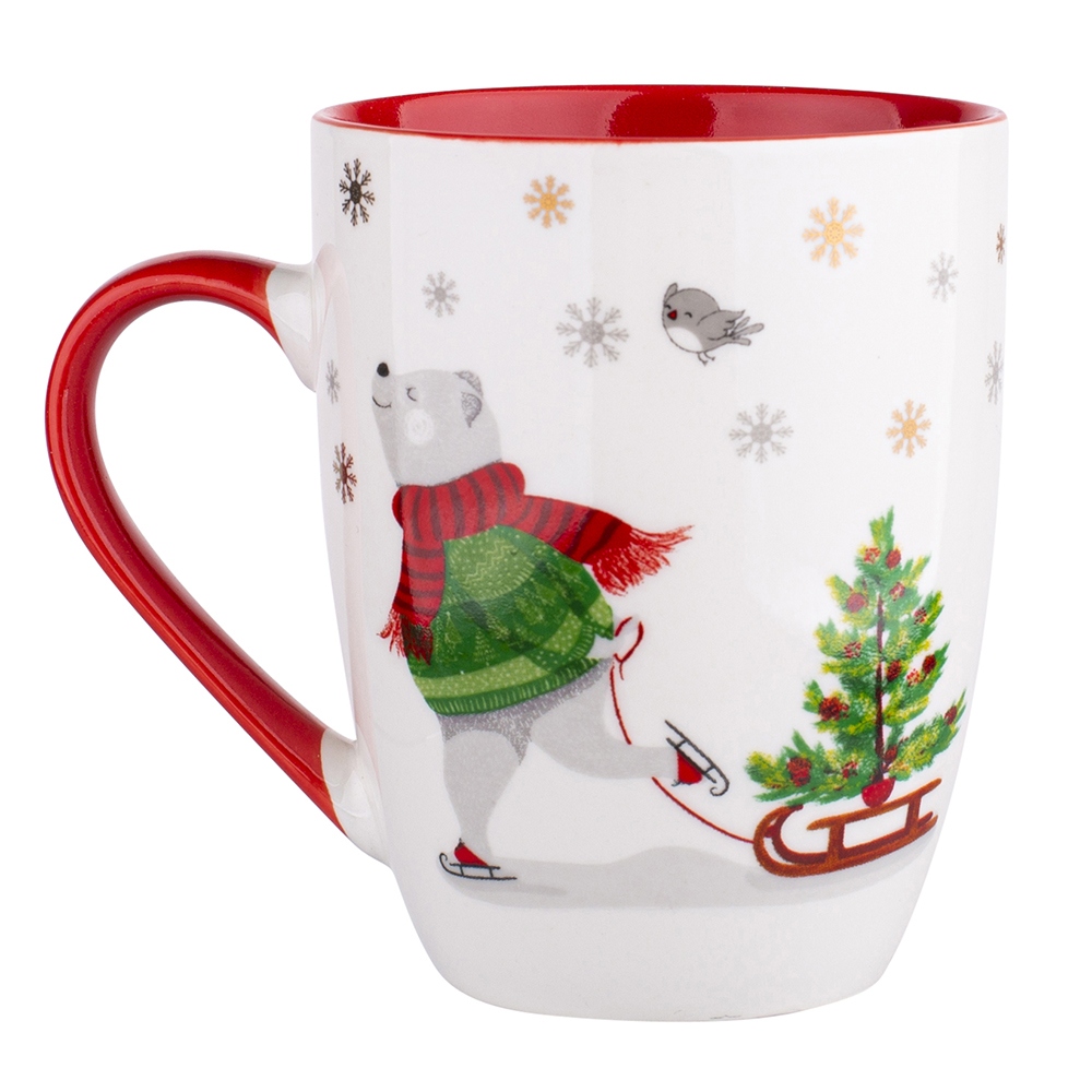 Christmas Bear barrel mug NBC 300 ml red