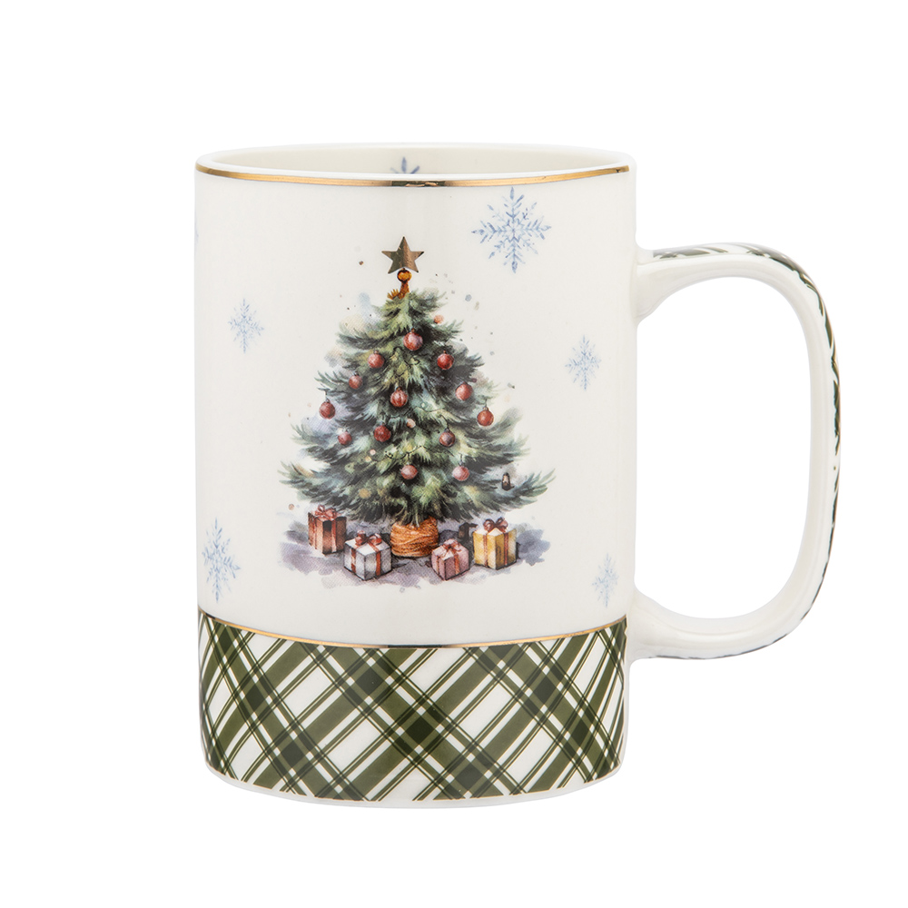 Christmas tree straight mug NBC 380 ml dec. Xmas tree