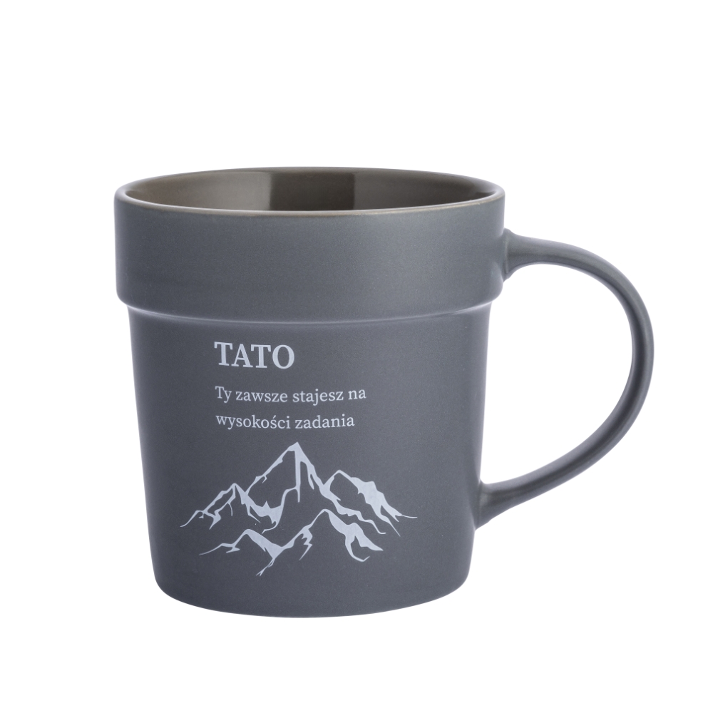 CONICAL MUG WITH WIDE RIM NBC 460ML DEC. 