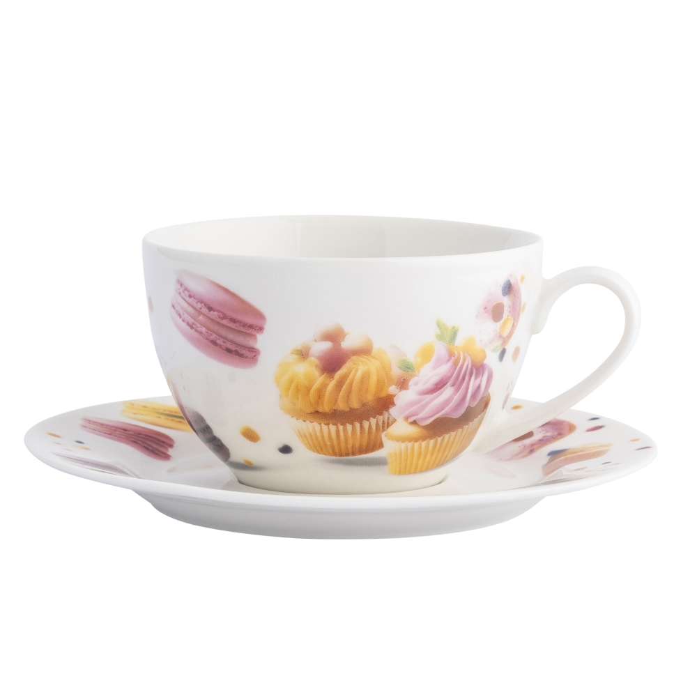 SŁODKOŚCI FILIŻANKA NBC 260 ML ZE SPODKIEM 15 CM W OPASCE