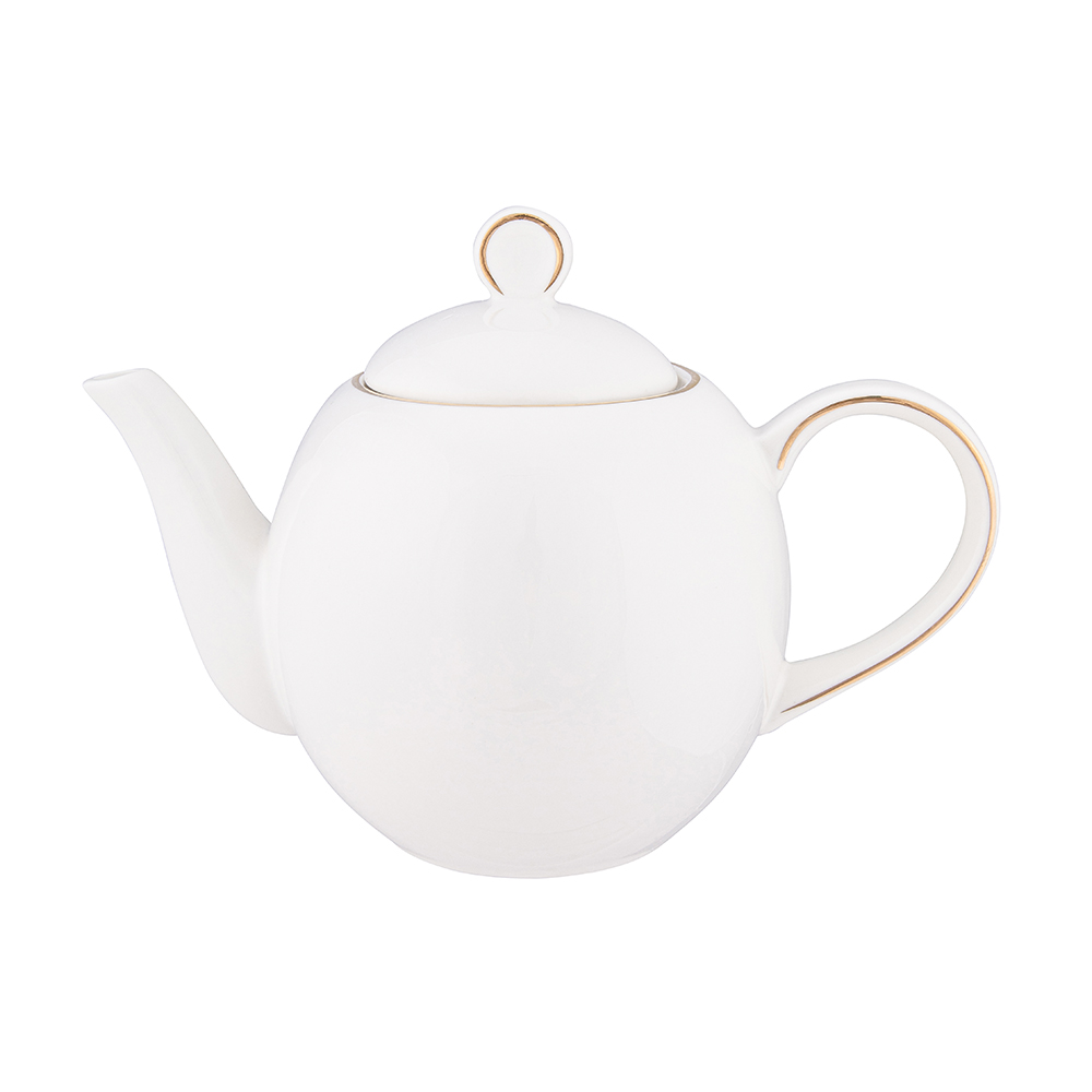 BELLA ZŁOTA LINIA IMBRYK 900 ML PORCELANA KREMOWA W OPASCE NEW
