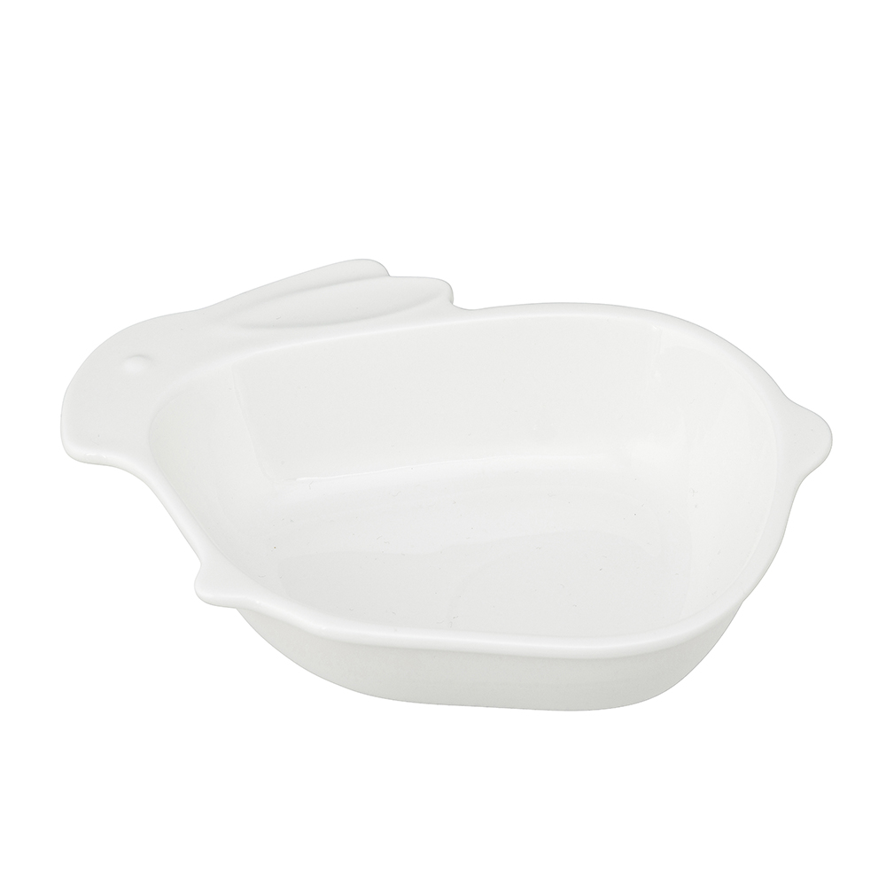 Bunny dish 17.5x14x4 cm, cream porcelain