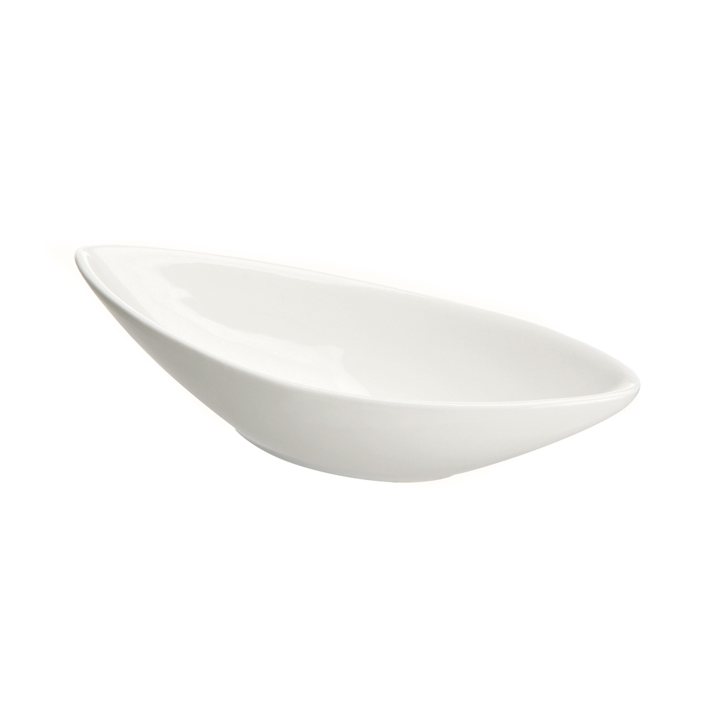 Regular oval dish 19 cm 200 ml cream porcelain