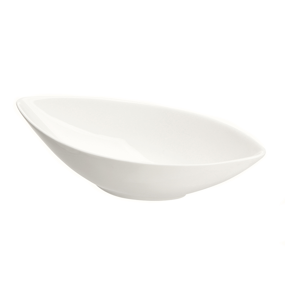 Regular oval dish 24 cm 430 ml cream porcelain