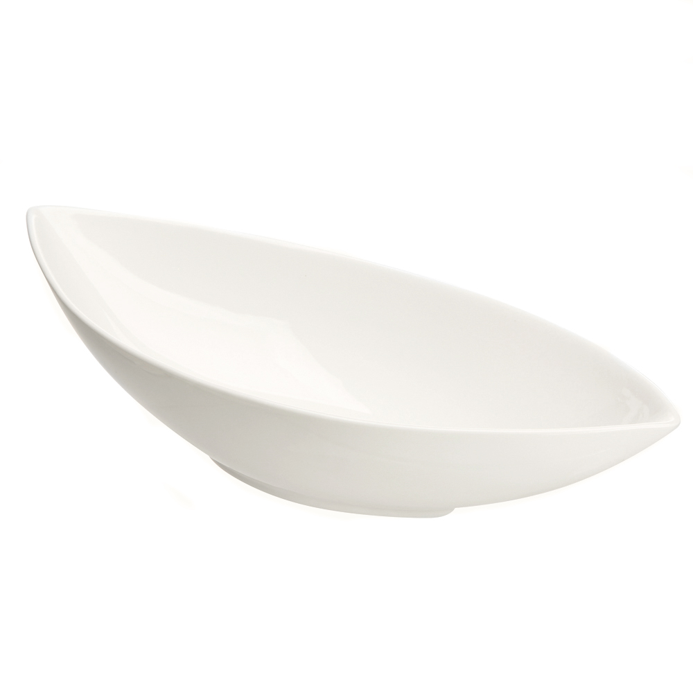 Regular oval dish 30 cm 680 ml cream porcelain