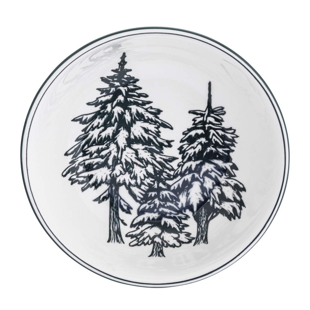SZMARAGDOWY LAS MISKA PORCELANOWA 17 CM 700 ML