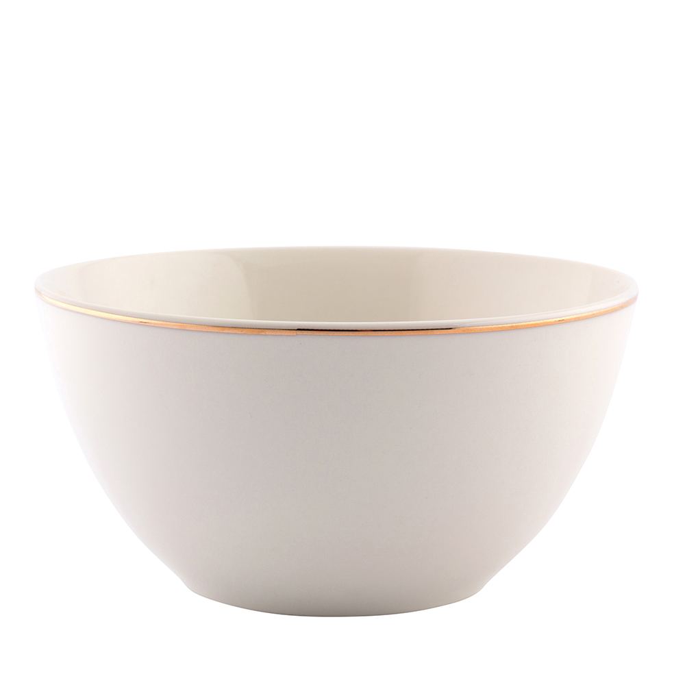 MARIAPAULA ECRU NOVA / KLASYKA ZŁOTA LINIA SALATERKA OKRĄGŁA 14CM 540ML