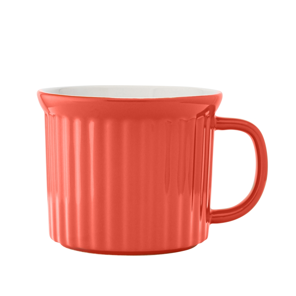 FUSION CORAL KUBEK CERAMICZNY DO ZUPY 15X11,5X9,5 CM 650 ML