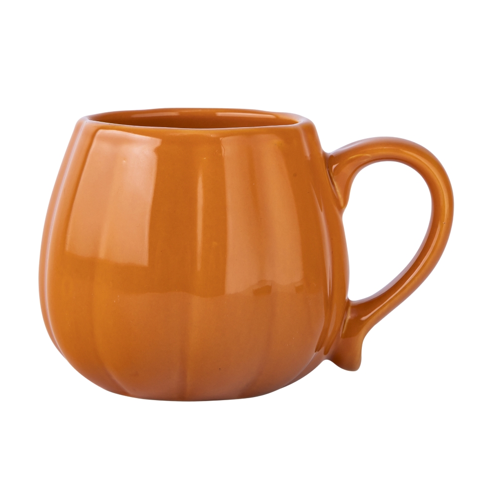 KUBEK CERAMICZNY PUMPKIN 420 ML POMARAŃCZOWY
