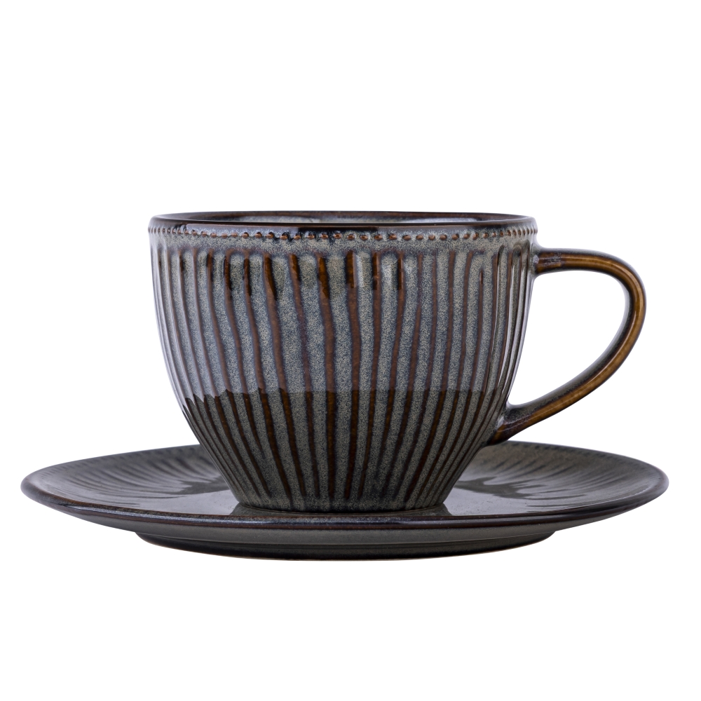 REACTIVE MIDNIGHT FILIŻANKA CERAMICZNA 230 ML ZE SPODKIEM W OPASCE