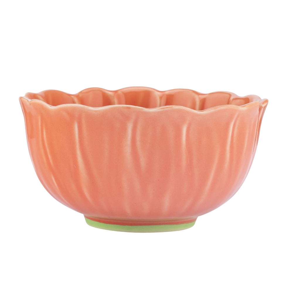 MISKA CERAMICZNA 13,5 CM 550 ML KWIAT KORALOWY
