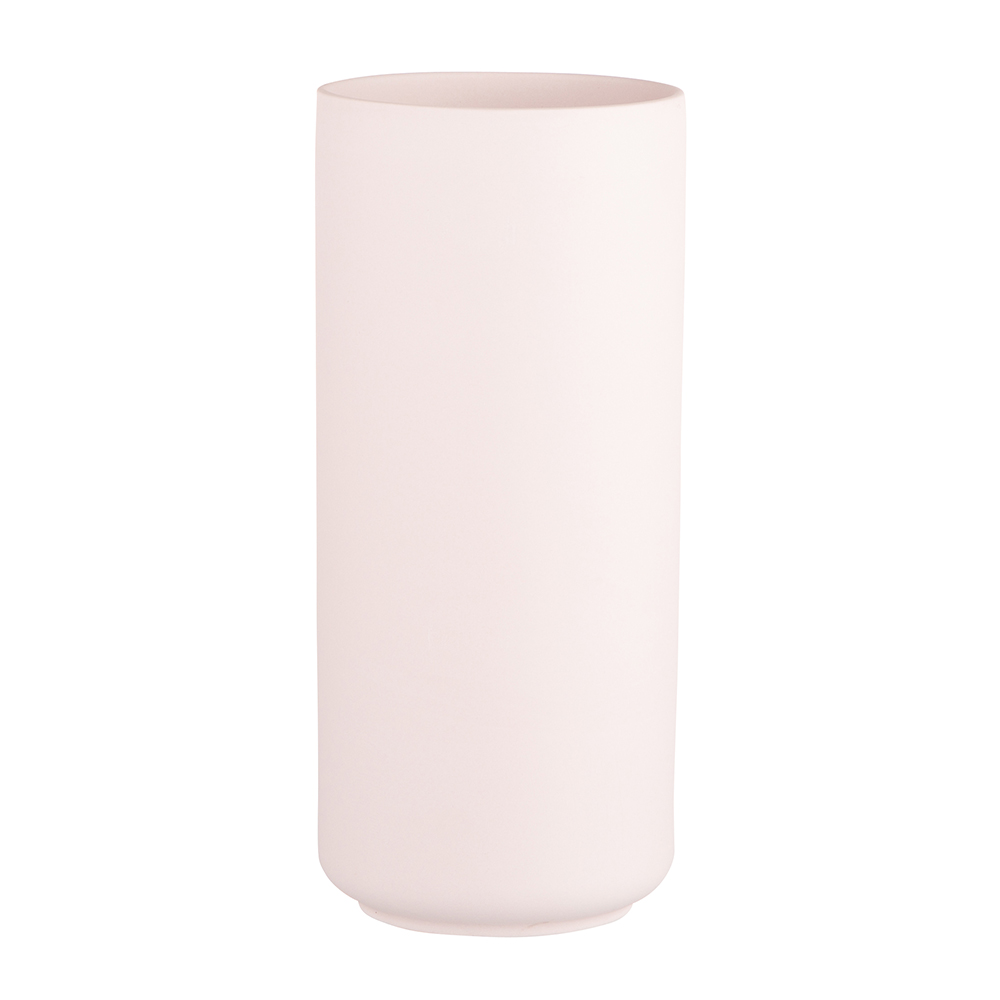 Ceramic vase 11x11x25 cm pink
