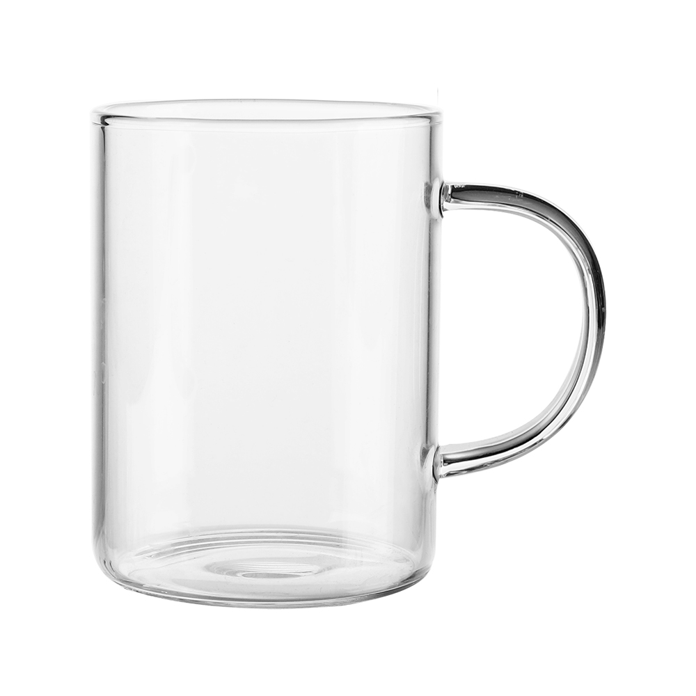 Set of 3 high borosilicate glass mug 350 ml