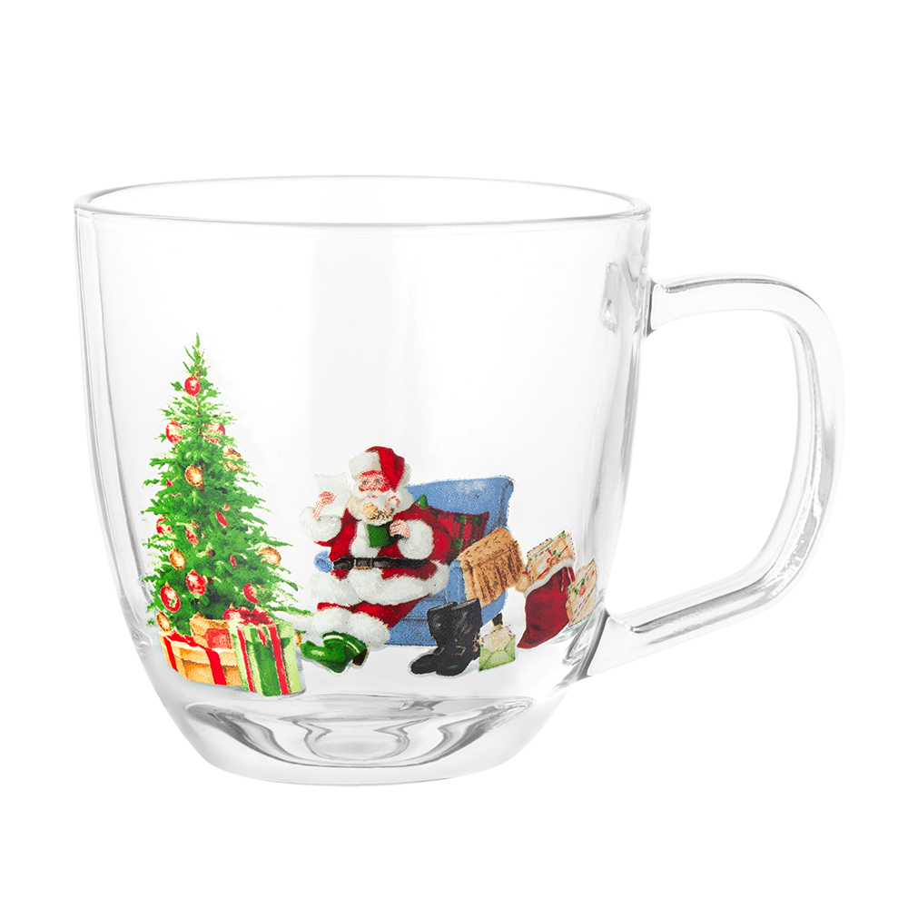 Mug with decoration in body around 420ml