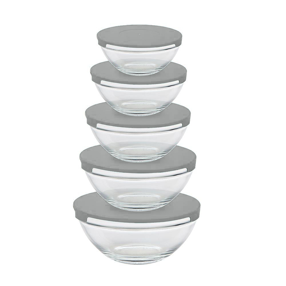 Set of 5pcs glass bowl