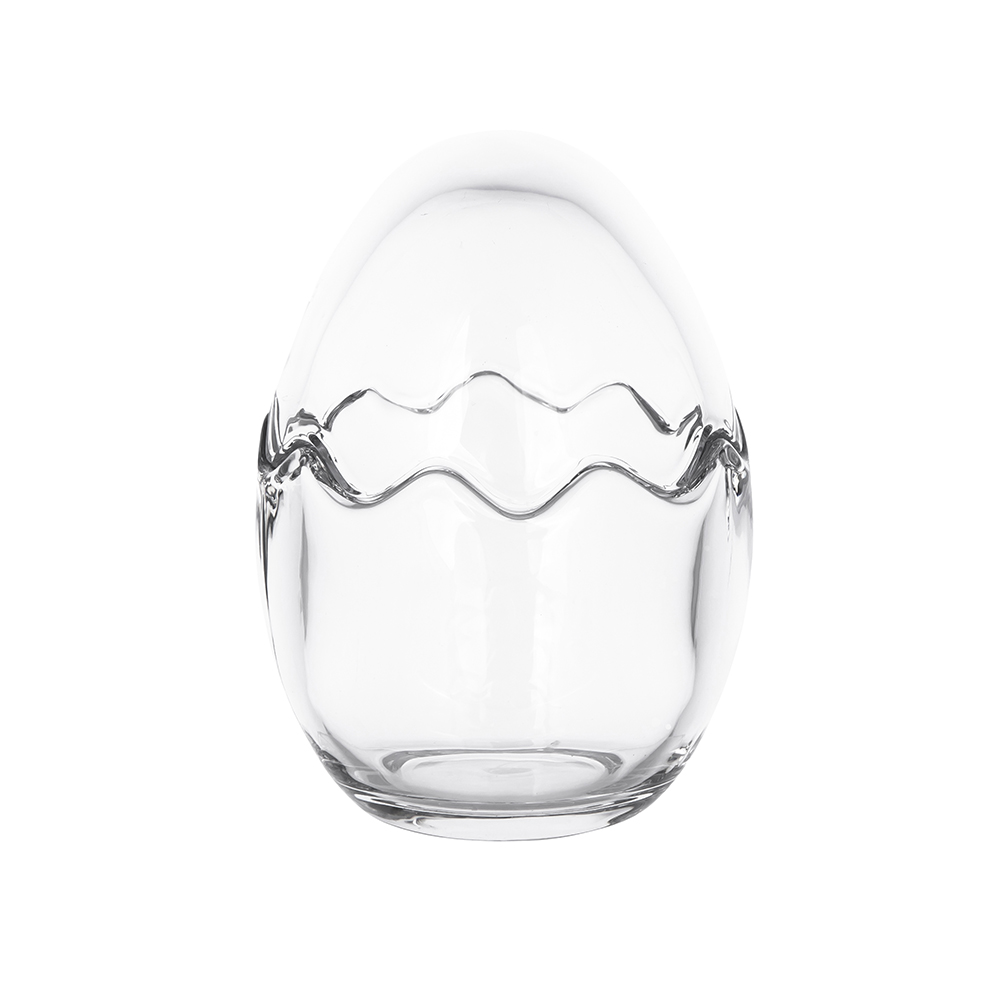 Glass egg box 8x8x10,5 cm