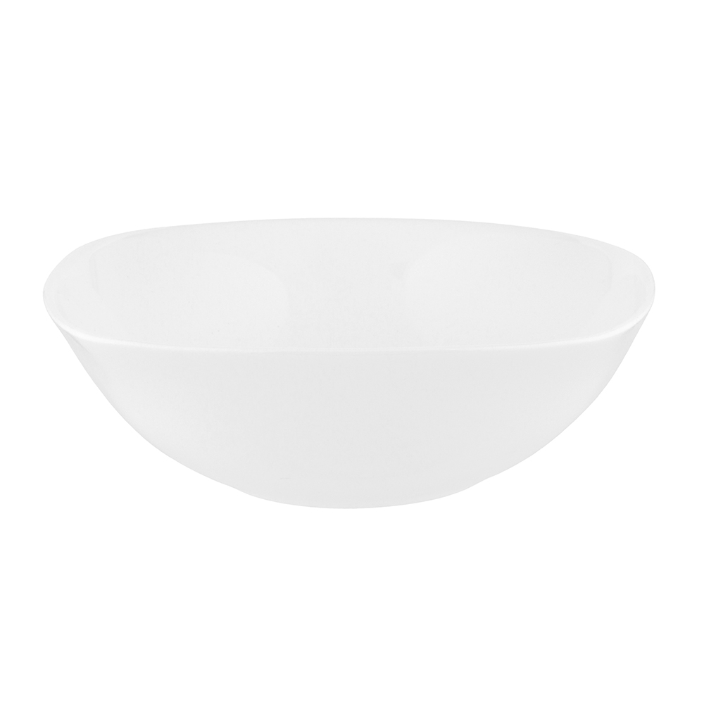 White harmony opal glass bowl 19 cm