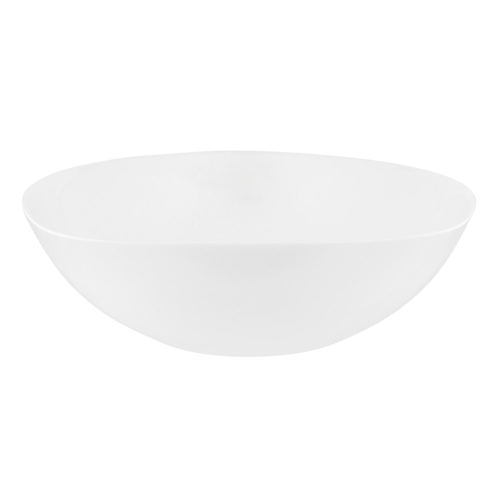 White harmony opal glass bowl 26,5 cm