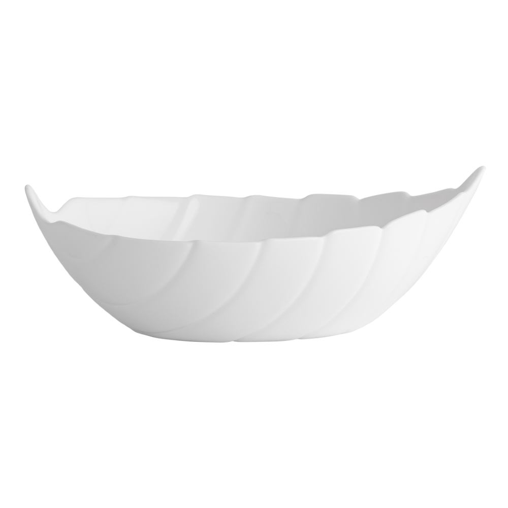 NOCTURN WHITE SALATERKA LIŚĆ 17,5X13,5CM