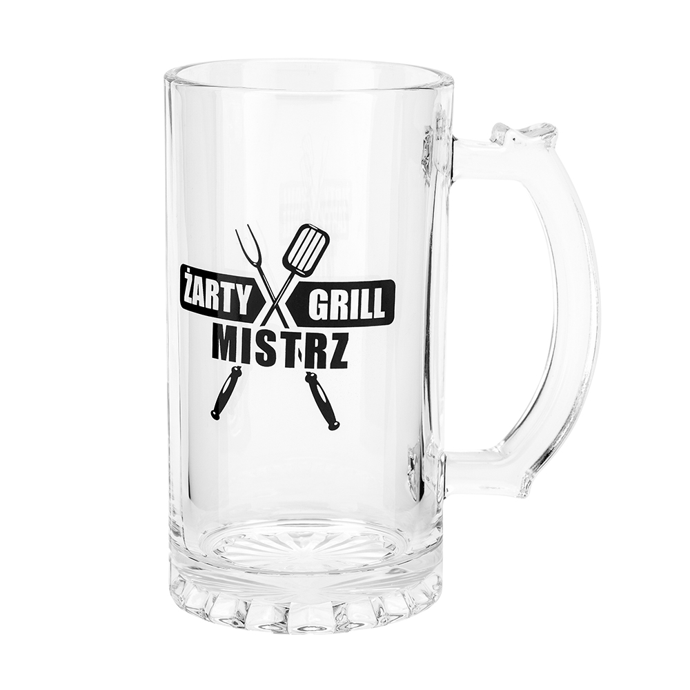 KUFEL Z DEKORACJĄ ŻARTY GRILL MISTRZ 500ML (COLOR BOX)