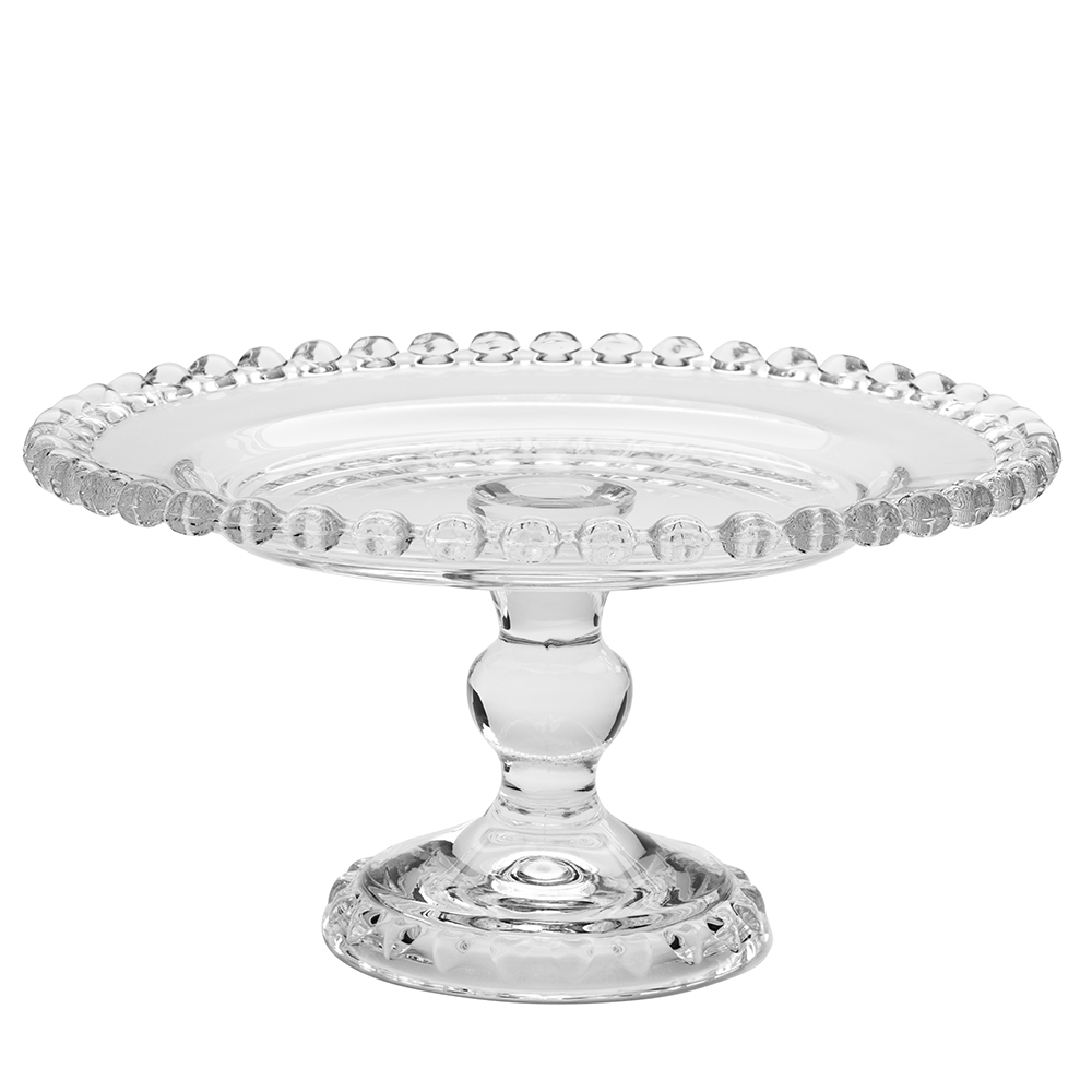 LOVE PATERA SZKLANA ŚR.19,5CM NA STOPCE (color box)