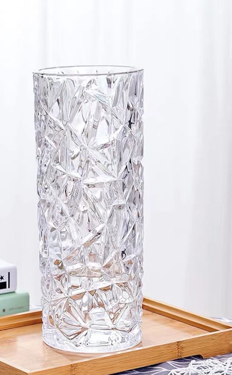 Glass vase h-20cm