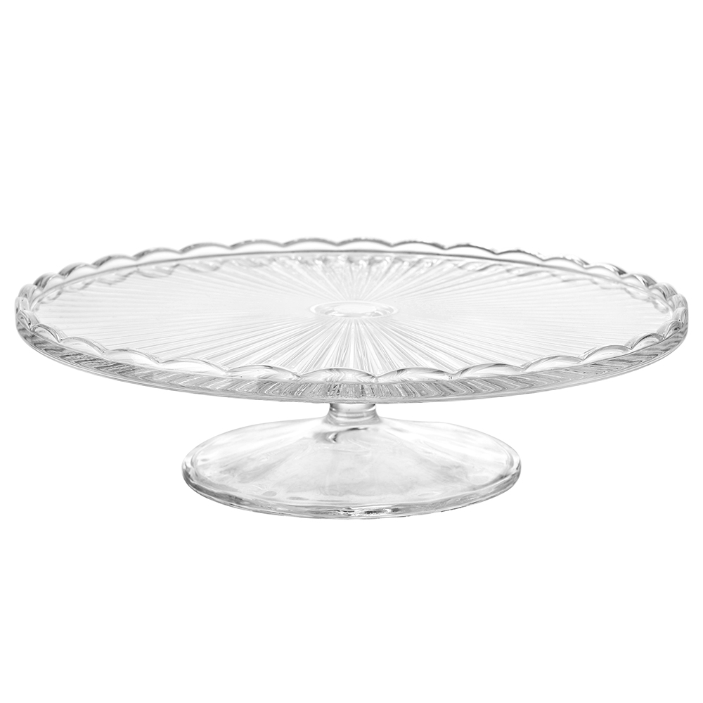 VENUS PATERA SZKLANA NA STOPCE ŚR. 28 CM (COLOR BOX)