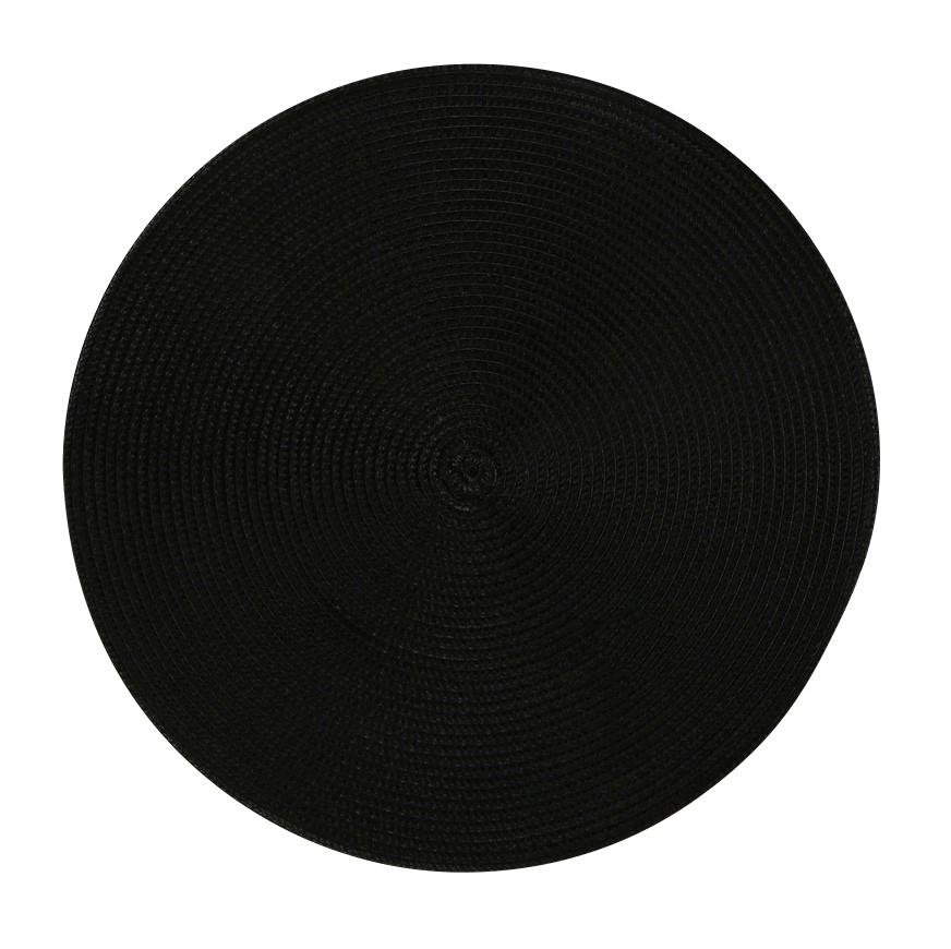 Table matt round 38cm black