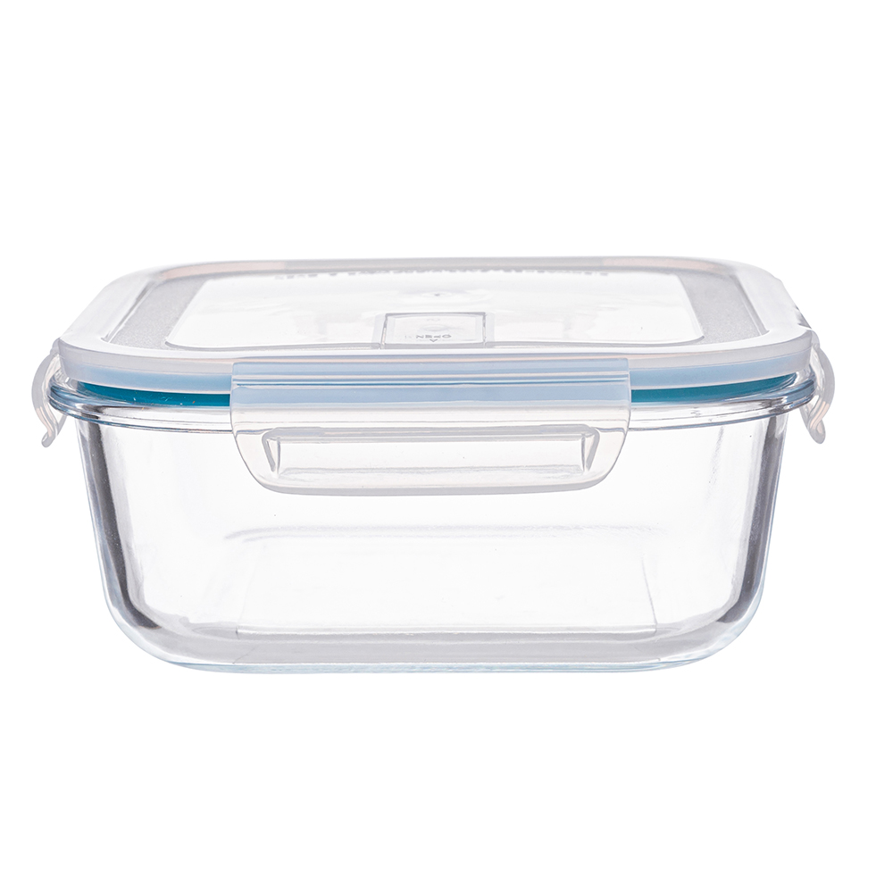 Vega heat-resistant container with a plastic lid with a valve for microwave ovens, square 1.1 L 18,5X18,5X7,5CM