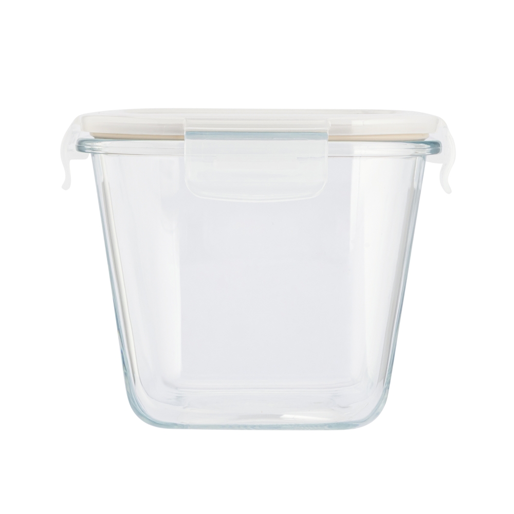 VEGA POJEMNIK ŻAROODPORNY WYSOKI KWADRATOWY 900 ML 13,2X13,2X10,5CM Z WENTYLEM W POKRYWCE