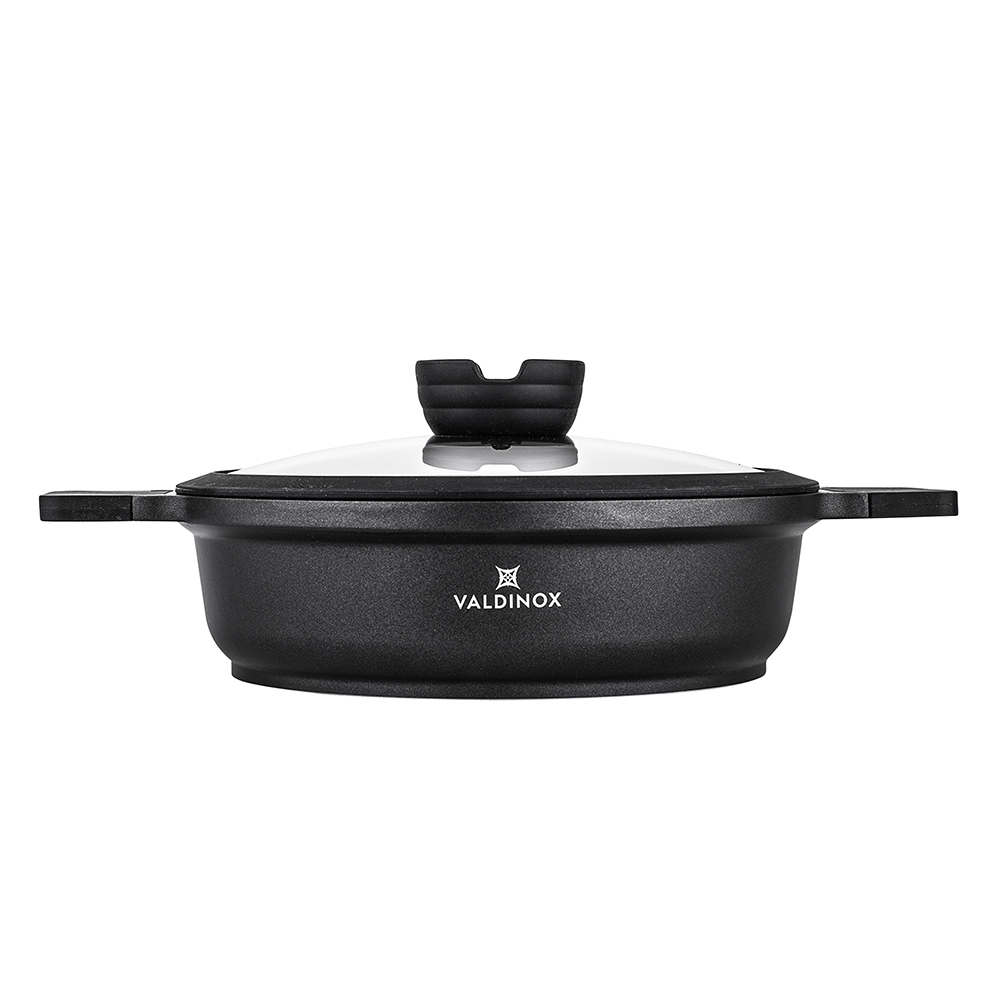 Valdinox expert low casserole 24cm with lid 2,5l.