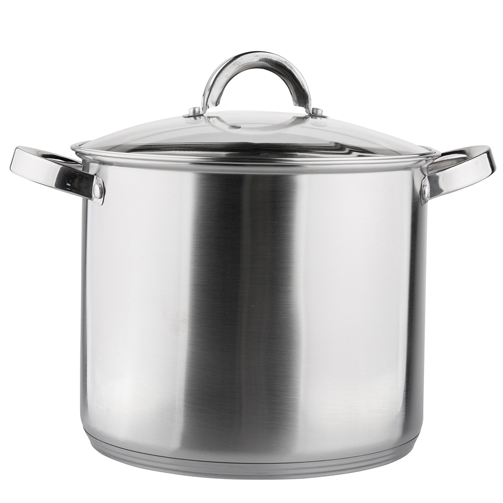 Fabio stainless steel stock pot 24cm 8,5 l. with lid
