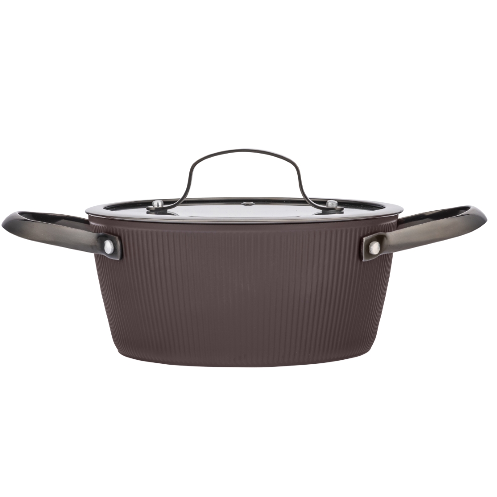 VALDINOX STRIPES GARNEK 20CM 2,2L. Z POKRYWĄ SZKLANĄ