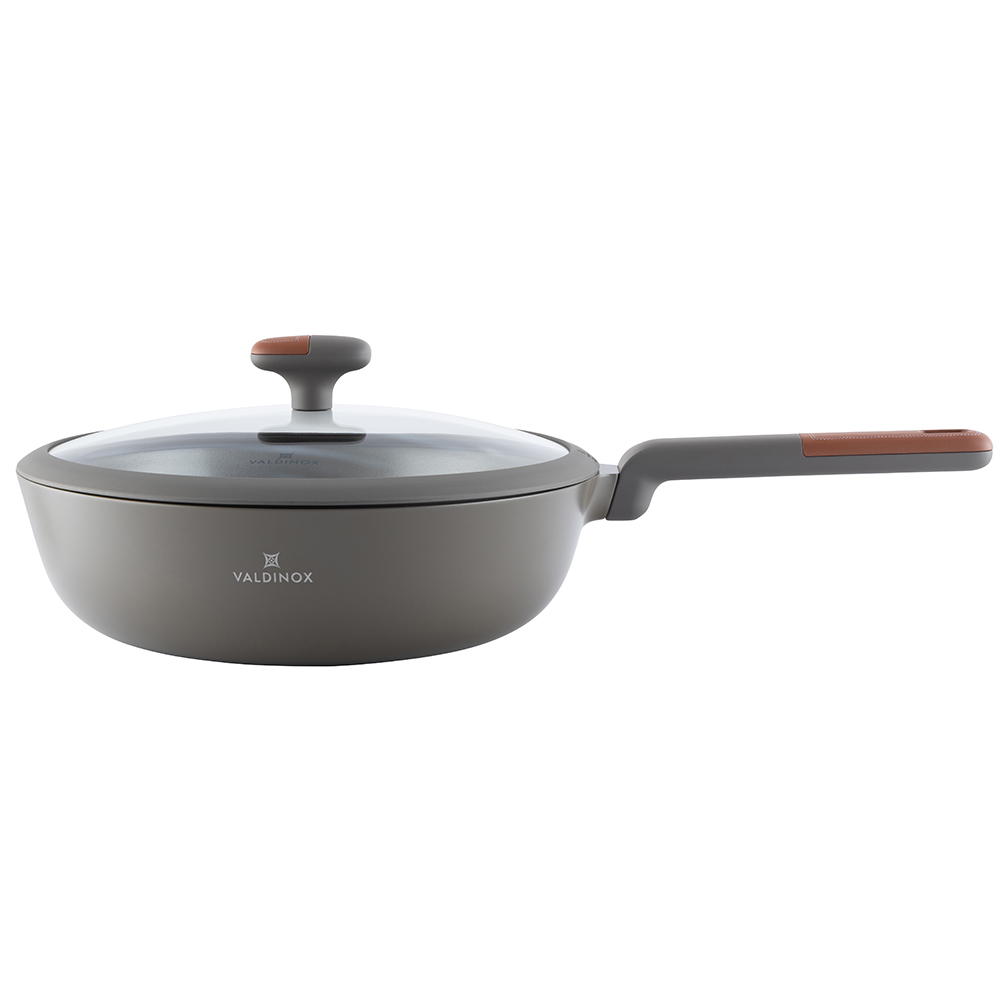 VALDINOX PRESTIGE PATELNIA WOK 28CM 4,2L Z POKRYWĄ SZKLANĄ