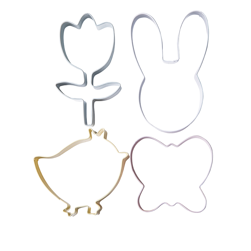 Set of 4 cookie cutter Easter design A