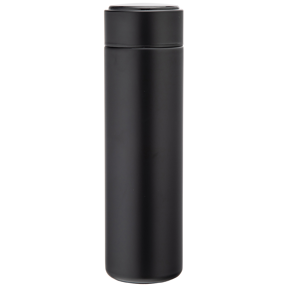 Black vacuum flask with replaceable battery 500 ml