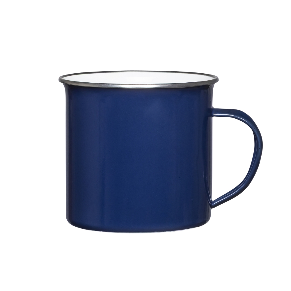 KUBEK EMALIOWANY 10CM 700ML GRANATOWY