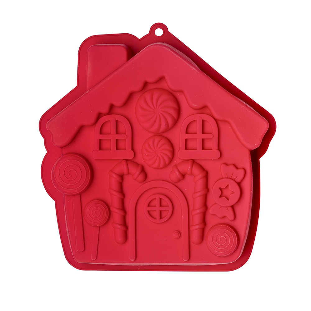 Silicone Large single Gingerbreand house shape baking mold