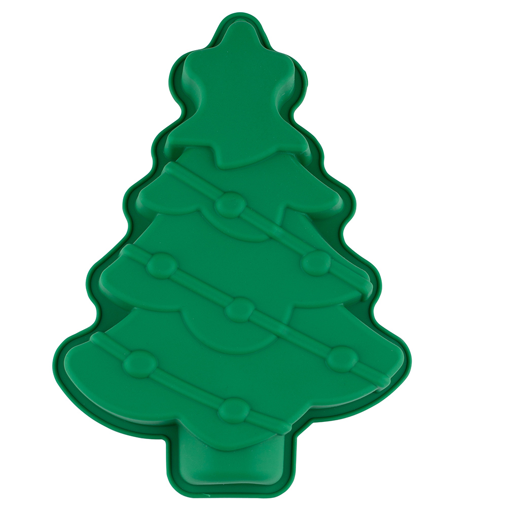Christmas tree shape silicone mold 30x21,5x4 cm