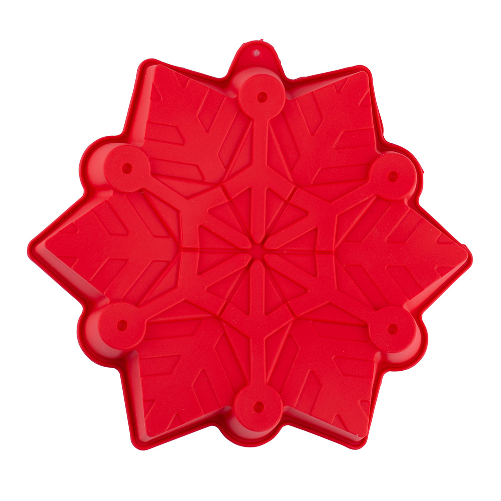 Snowflake shape silicone baking mold 27x27x4,5 cm