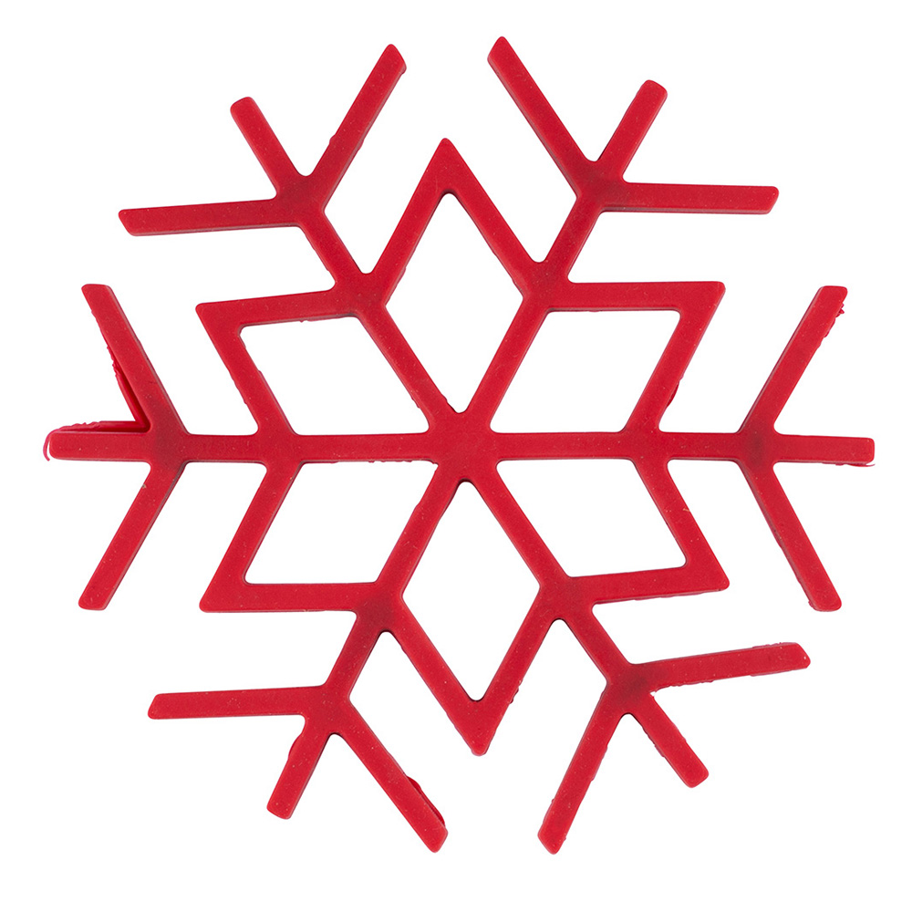Snowflake design potholder 17x17x0,5 cm