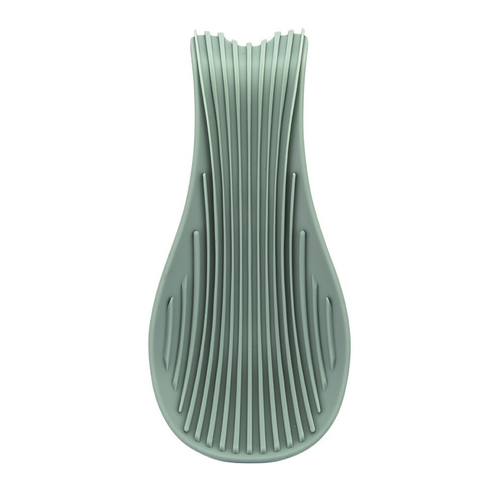 Silicone spoon holder 23x10,5 cm green