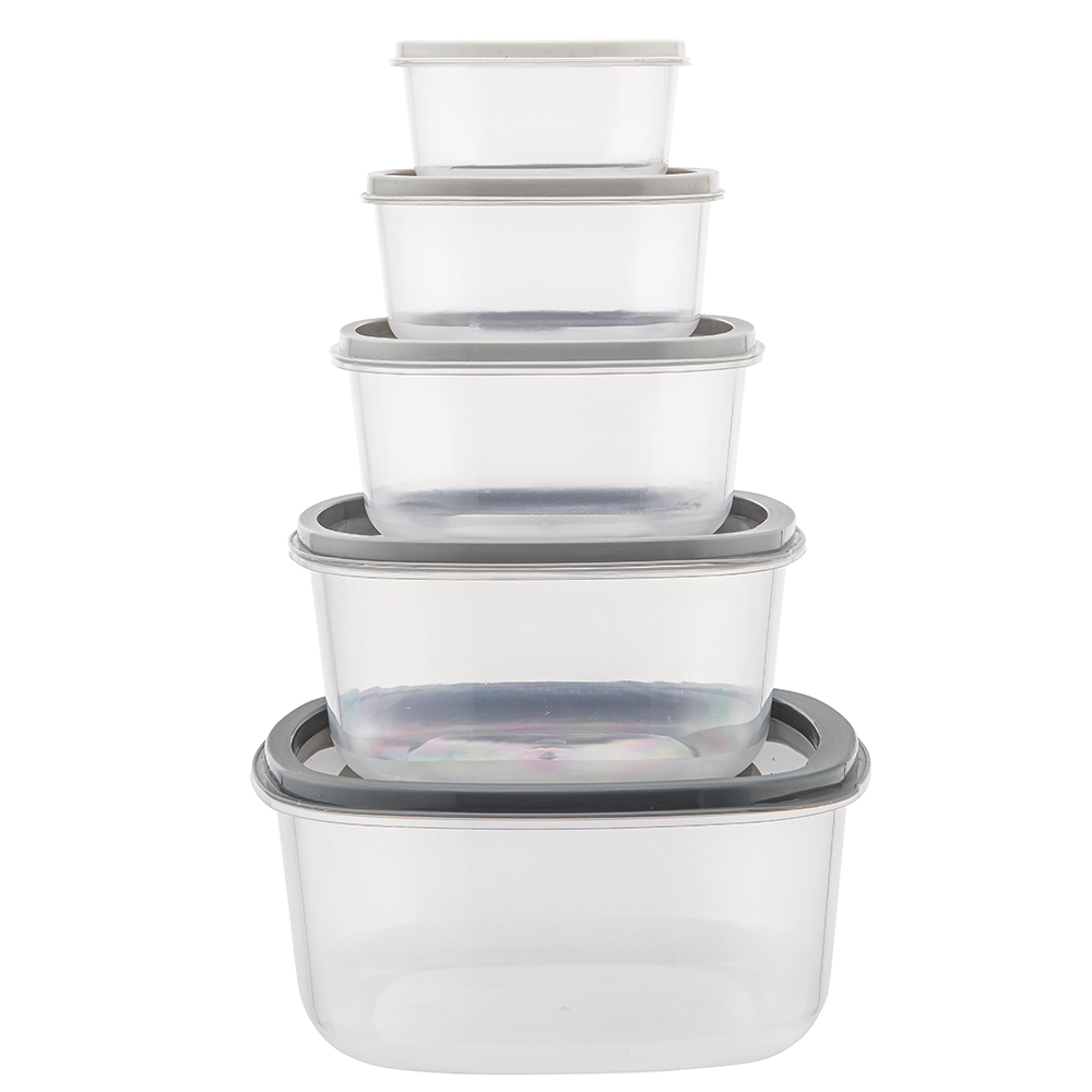 Set of 5 square food container