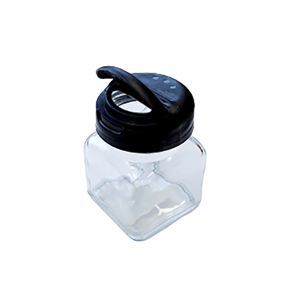 Container for loose spices 150 ml black with flap