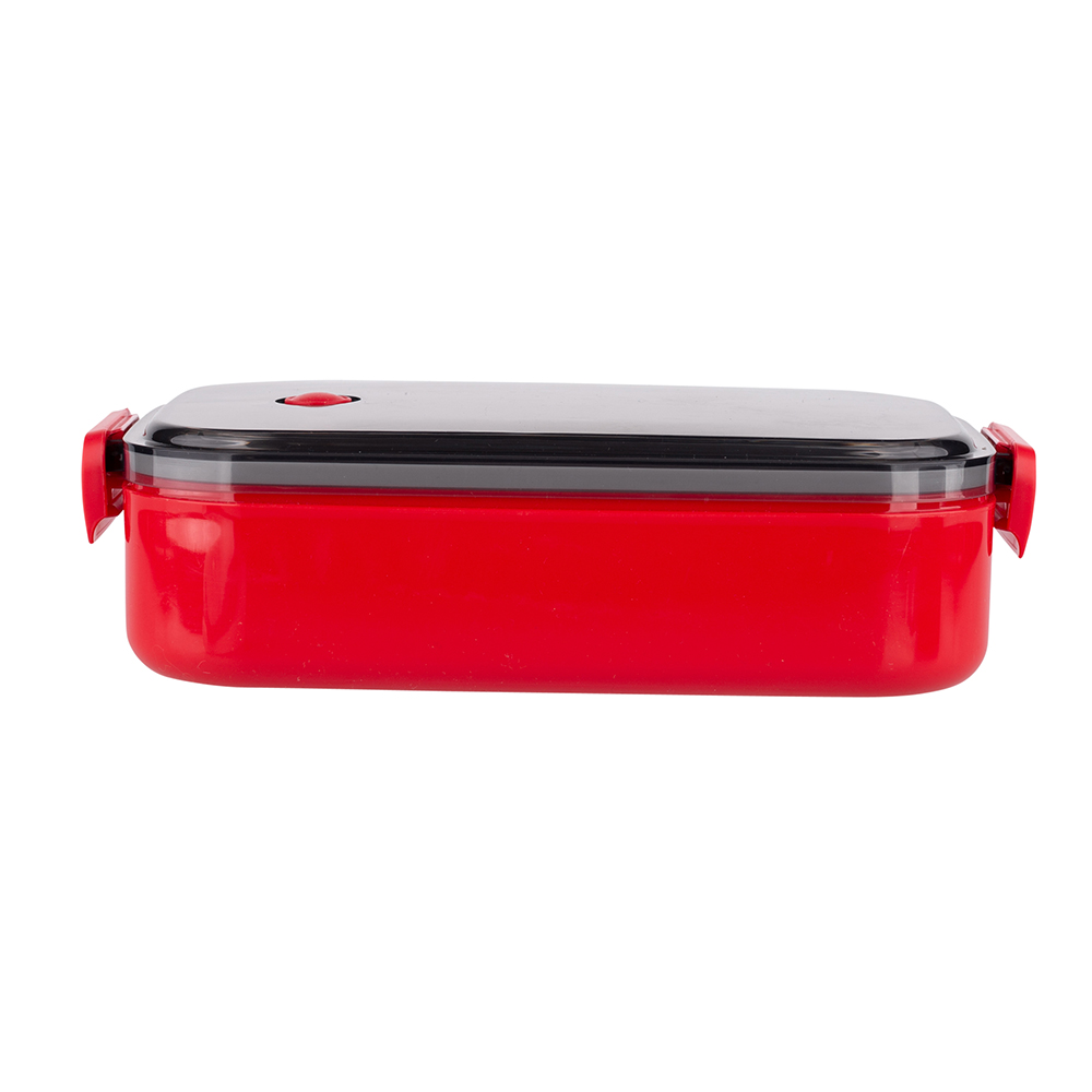 Lunch box 21,5x11,5x5,5 cm red